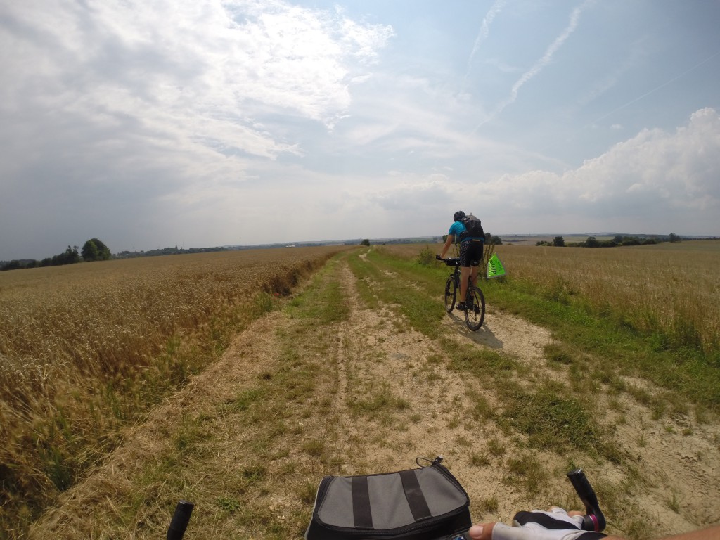 Descente chemin avant l'arrivée